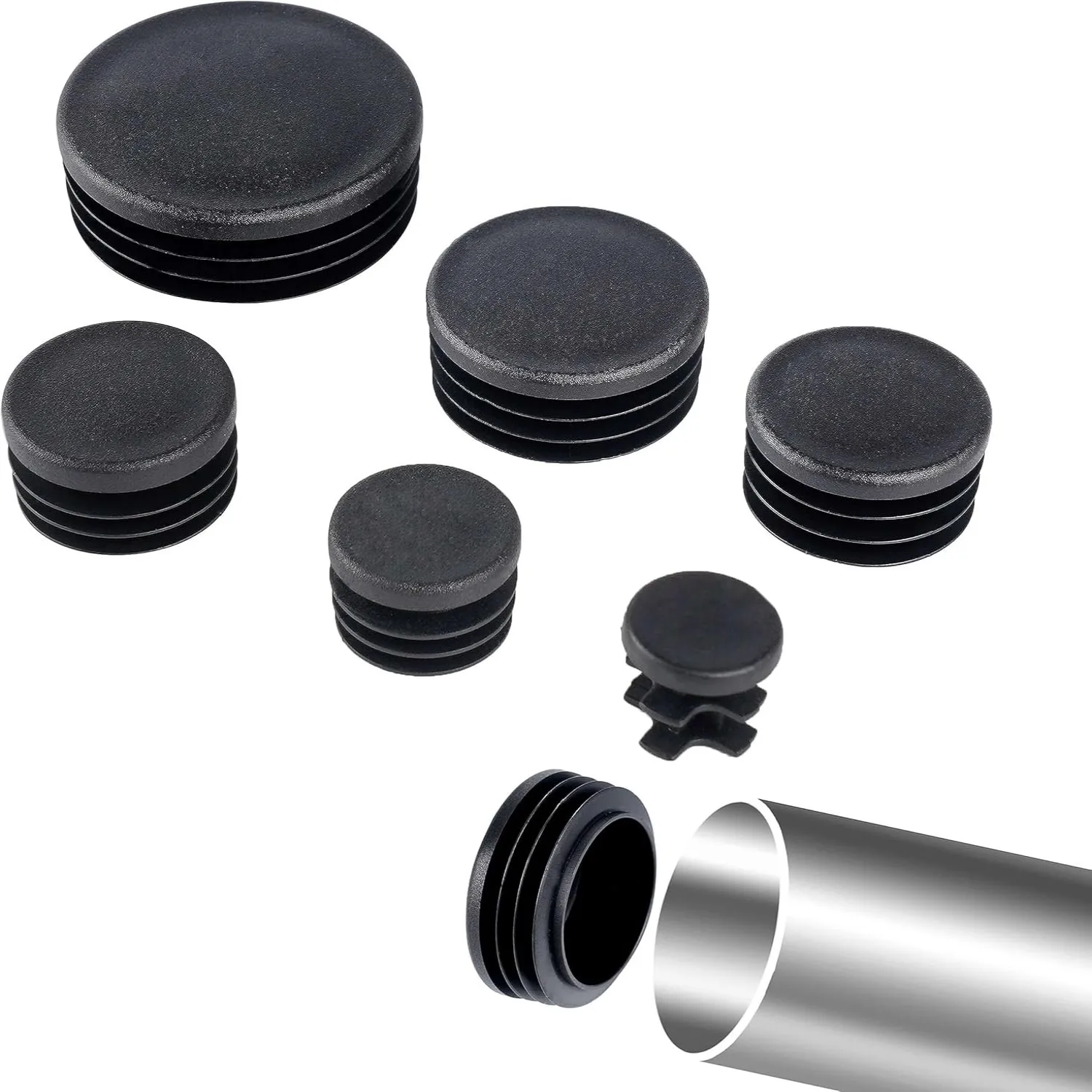 Black Round Pipe Plug 10-60mm  - Plastic Pipe Clip 리뷰 및 가격