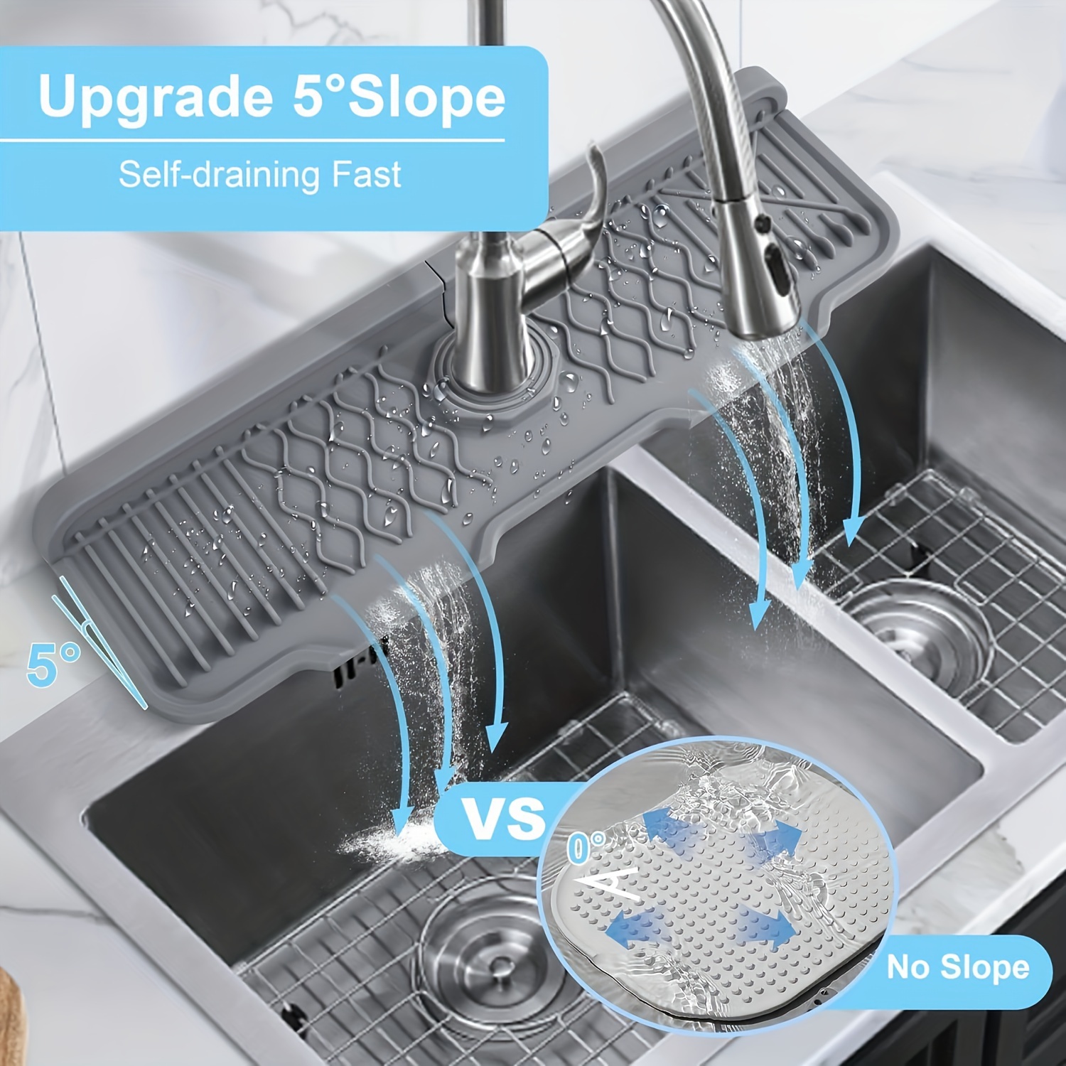1Pcs Silicone Faucet Mat Water - Silicone Tap Washer 리뷰 및 가격