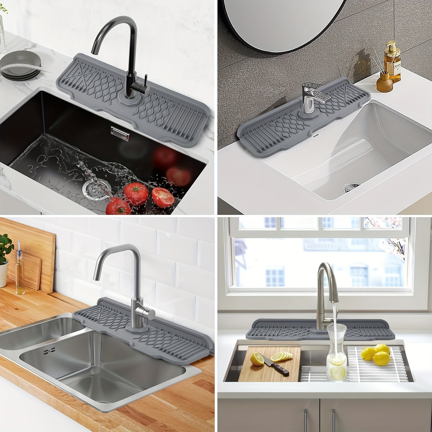 1Pcs Silicone Faucet Mat Water - Silicone Tap Washer 리뷰 및 가격
